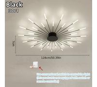 (Black Fireworks) Luxurious Warm White LED Ceiling Lamp - Modern Indoor Lighting Fixture