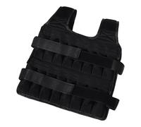 Black Fitness Weighted Vest for Running Walking Training