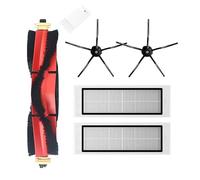 Black Five Arms Side Brush Filter Kits/Fit For Xiaomi Roborock S5 MAX S6 S60 S65 S5 S50 E35 Vacuum Cleaner Accessories Spare Parts (Color : Orange)