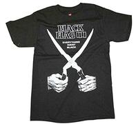 Black Flag Men T-Shirt Everything Went Black Punk Band Tee Black S