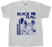 Black Flag Men T Shirt Nervous Breakdown Punk Band Tee New Grey