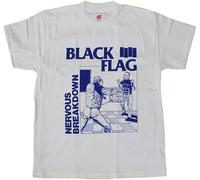 Black Flag T-Shirt Nervous Breakdown Punk Band Tee New S-2Xl Black M