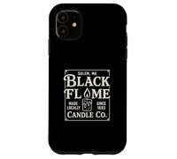 Black Flame Candle Salem Witch, Vintage Halloween Design Case for iPhone 11