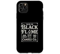 Black Flame Candle Salem Witch, Vintage Halloween Design Case for iPhone 11 Pro Max