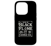 Black Flame Candle Salem Witch, Vintage Halloween Design Case for iPhone 14 Pro