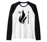 Black Flame Inner Fire self-Aware Paganism Personal Freedom Raglan Baseball Tee