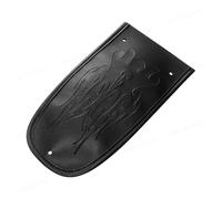 Black Flame Stitching Leather Rear Fender Bib Cover Pad Compatible With 1997-2016(Black)