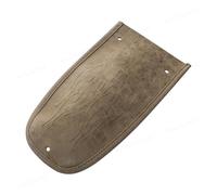 Black Flame Stitching Leather Rear Fender Bib Cover Pad Compatible With 1997-2016(Retro yellow)