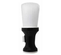 Black Flat Neck Hair Cutting Brush with Talcum Powder Compartment | PP Construction, Removes Loose Strands Conveniently, Suitable for Wig Trimming, Beginners and Cosplayers, Easy Handling