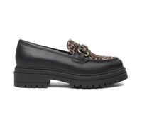Black Flat Shoes Italian Style - female - Nerogiardini - Loafers - Black - 6 UK - Shoes 6 UK