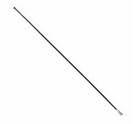 Black flat stainless steel spoke (2.2 x 0.09mm) straight head 2mm l 256mm Sapim