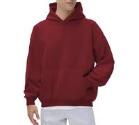 Black Fleece Hoodie Men Plain Grey Hoodie Men Unisex Plain Sweatshirts Thick Overhead Pullover Casual Gym Gym Hoody Hooded Sweatshirt Soft Comfy Jumper Non-Zip Up Pullover Long Sleeve Sweatshirts