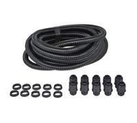 Black Flexi Conduit Contractor Pack 10M Kopex + 10 Glands 25mm and 20mm Available (20mm x 10m)