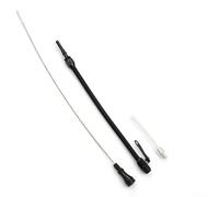 Black Flexible Stainless Steel Oil Dipstick for LSX, LS1, For LS2, LS6 Engines (4.8L / 5.7L / 6.0L / 6.2L) - Compatible with For Corvette, Silver