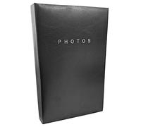 Black Flip Photo Album 40 Pockets Holds 80 6" x 4" Family Photographs