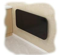 Black Floating Folding ShelfWall Mounted Wooden Storage Solution SpaceSaving Fold Down Desk for Kitchen Garage Utility Room & Shed (60x30cm/24x12in)