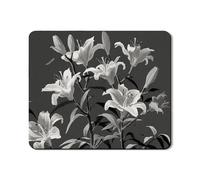 Black Floral Washer Dryer Top Protector Mat, Vintage Flower Washing Machine Cover, Rubber Anti-slip Waterproof Mats for Laundry Room 20x24 Inch