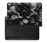 Black Flower Passport Cover Protector Rfid Blocking Passport Holder Id Card Holder Secure Travel Wallet Organizer for Passport Tickets Credit Cards, style, One Size