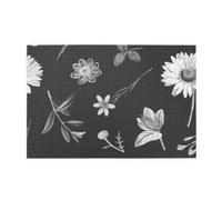 Black Flower Wallpaper Design11000 Piece Jigsaw Puzzles for Adults, Wooden Jigsaw Puzzle