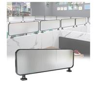 Black Fluted Room Divider - Elegant Partition for Restaurants, 30x100cm, Stylish Modern Interior Decor, Space Separator, Contemporary Design