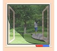 Black Fly Mesh Window Screen 0.8x25cm Customizable & Cuttable No Drill Installation for Doors & Windows Insect Protection Against Flies & Mosquitoes.