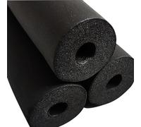 Black Foam Tube ID 6mm 19mm 25mm 43mm 60mm 76mm Pipe Insulation Tubing Weather Seal High Density Stripping Foam Pipe Covers for Winter Indoor Pipeline Protection ( Size : ID 25mm*15mm*1.9m )