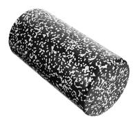 Black Foam Yoga Massage Roller for Muscle Relief and Training | Grooved Non-slip Surface, Resists Bending or Breaking, Trigger Point Support, for Hamstrings and Arms