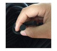 Black Foamed Silicone Rubber Seal Strip Round, Oring Line Cord Foaming Rubber Molding Damper Waterproof Foam Seal Strip 1pcs(10m,Dia 6mm)