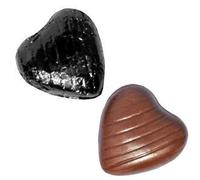 Black Foil Chocolate Hearts Wedding Favours x200