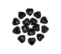 Black Foil Covered Chocolate Hearts x 200 [Misc.]