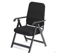 Black Foldable Office Chairs - Lightweight Folding Conference Chairs for Employee Training & Study - Ergonomic Backrest Design for Comfort & Support