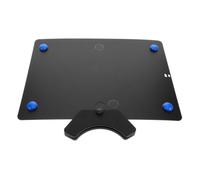 Black Foldable Plastic Music Stand for Sheet Music Books | Quick Setup, Sleek Modern Look, Fits Small Spaces for Rehearsals and Band Practice