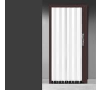 Black Folding Interior Door Set Accordion Room Divider Easy Install 32x80in Folding Door for Home SpaceSaving Design Stylish Room Separator A07 Model