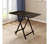 (Black) Folding Wooden Dining Table 60x100cm