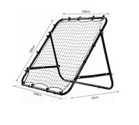 Black Football Rebounder Net - HOMCOM | TJ Hughes