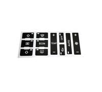 (black) For Audi A2/ A3 8L A/C Button Repair Kit Fix Faded Ugly Car Stickers Car