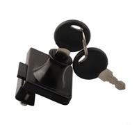 Black for Double Door Showcase Lock with Master Key Black for | Zinc Alloy, Fits 5-8mm Glass, 1 Key Opens Multiple Locks, Easy Install, For Display Cabinets