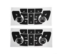 Black for Hvac Climate Control Button Decal Repair Sticker for Verano 2013-2015 Interior Switch Overlay - 2-pack High-grade Vinyl Uv-resist