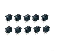 Black for mini Rocker Switch 2 Pin SPST ON-OFF 125VAC 6A 250VAC 3A for Electronic Projects Automotive Marine Applications