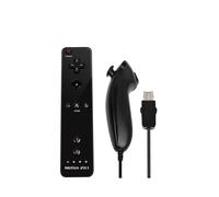 (black) For Nintendo Wii/Wii U Joystick 2 in 1 Wireless Nunchuck Remote Gamepad