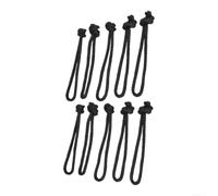Black for surfboard Attachment String 36cm Fray-Resistant Black | Secure attachment loop, fits various board configs, quick setup, prevents tangling, outdoor surfing gear