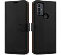 (Black) For TCL 30 SE / TCL 306 Phone Wallet Leather Case