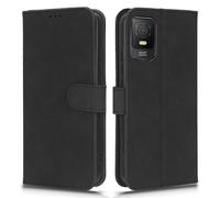 (Black) For Tcl 403 Mobile Phone Case Stand Wallet Shockproof Tpu pu Leather Phone Cover