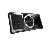 (Black) For Vivo X80 Pro 5g Ultra Slim Heat Dissipation Clear Phone Case Anti-fall Magnetic Cooling Hollow Back Cover Shell - Black