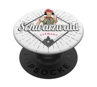 Black Forest Baden-Württemberg Germany Vintage Souvenir PopSockets Adhesive PopGrip