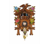 Black Forest Clock 5 Leaves, Bird with Cuckoo Call and Westminster Melody, Mi...