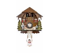 Black Forest Clock Black Forest House, turning dancers, no cuckoo call