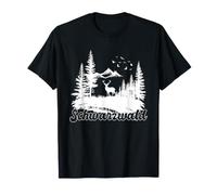 Black Forest Deer Mountains Forest Nature Hiking Gift T-Shirt