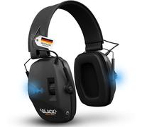 BLACK FOREST HUNT ® Active Hearing Protection - Noise Reduction 82dB - 5x Noise Raising with Directional Microphones - Audio Input - Noise Protection - Foldable Headphones for Hunting, Shooting, Work