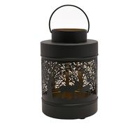 Black Forest Scene Round Lantern Medium